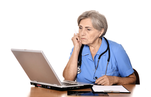 older female reviewer